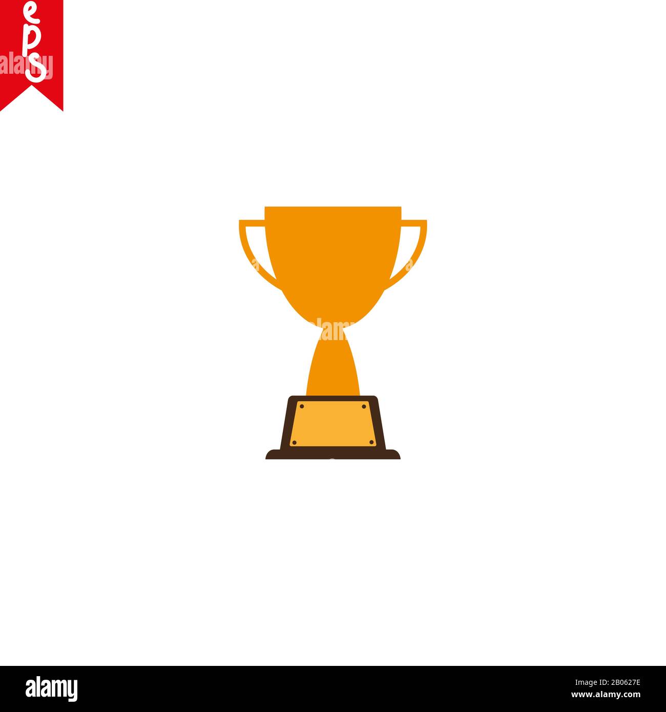Trophy cup, award, vector icon in flat style Stock Vector Image & Art ...