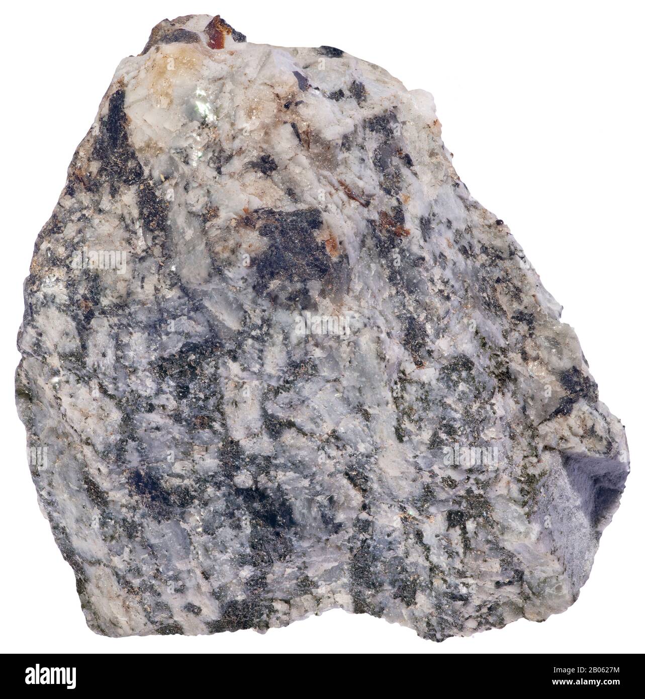 Amphibole Schist, Wakefield, Quebec Composed of minerals of the amphibole group… Stock Photo