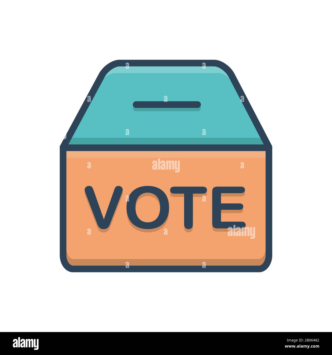 Illustration for Polling box Stock Vector Image & Art - Alamy