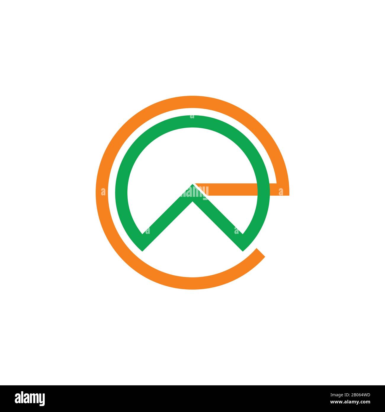letters ew simple circle linked line logo vector Stock Vector Image ...
