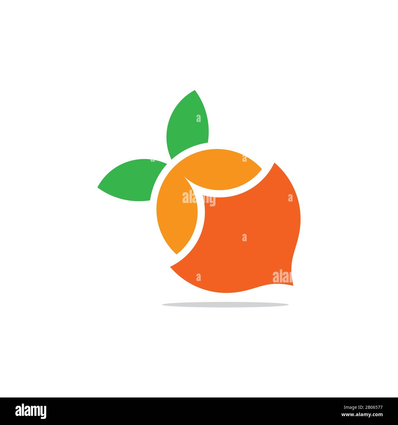 lemonade colorful geometric shadow design symbol logo vector Stock