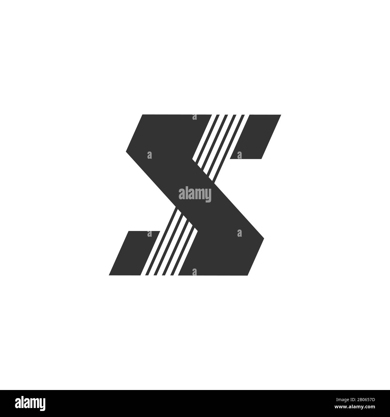 letter s stripes geometric motion logo vector Stock Vector Image & Art ...