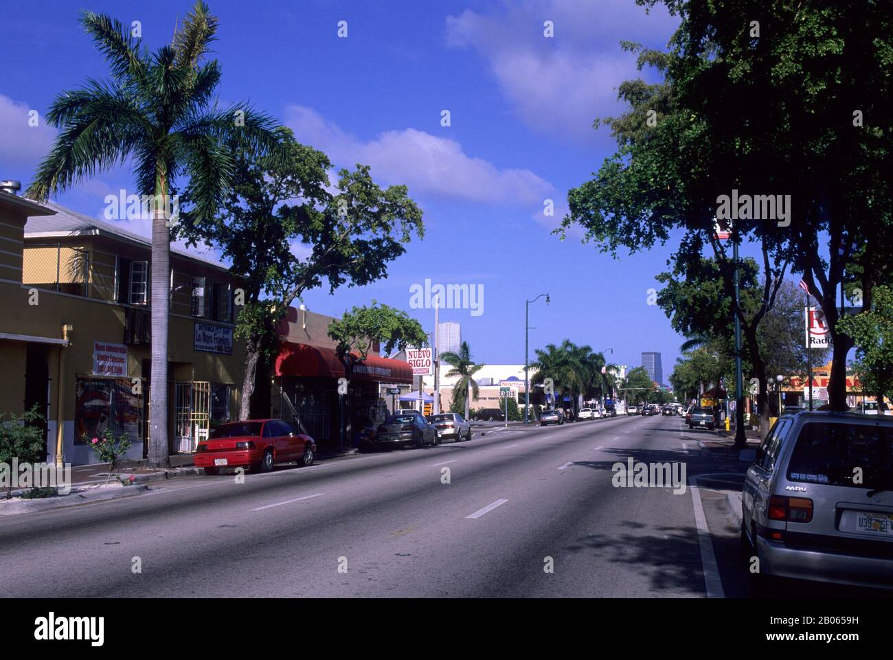 USA, FLORIDA, MIAMI, LITTLE HAVANA, STREET SCENE Stock Photo