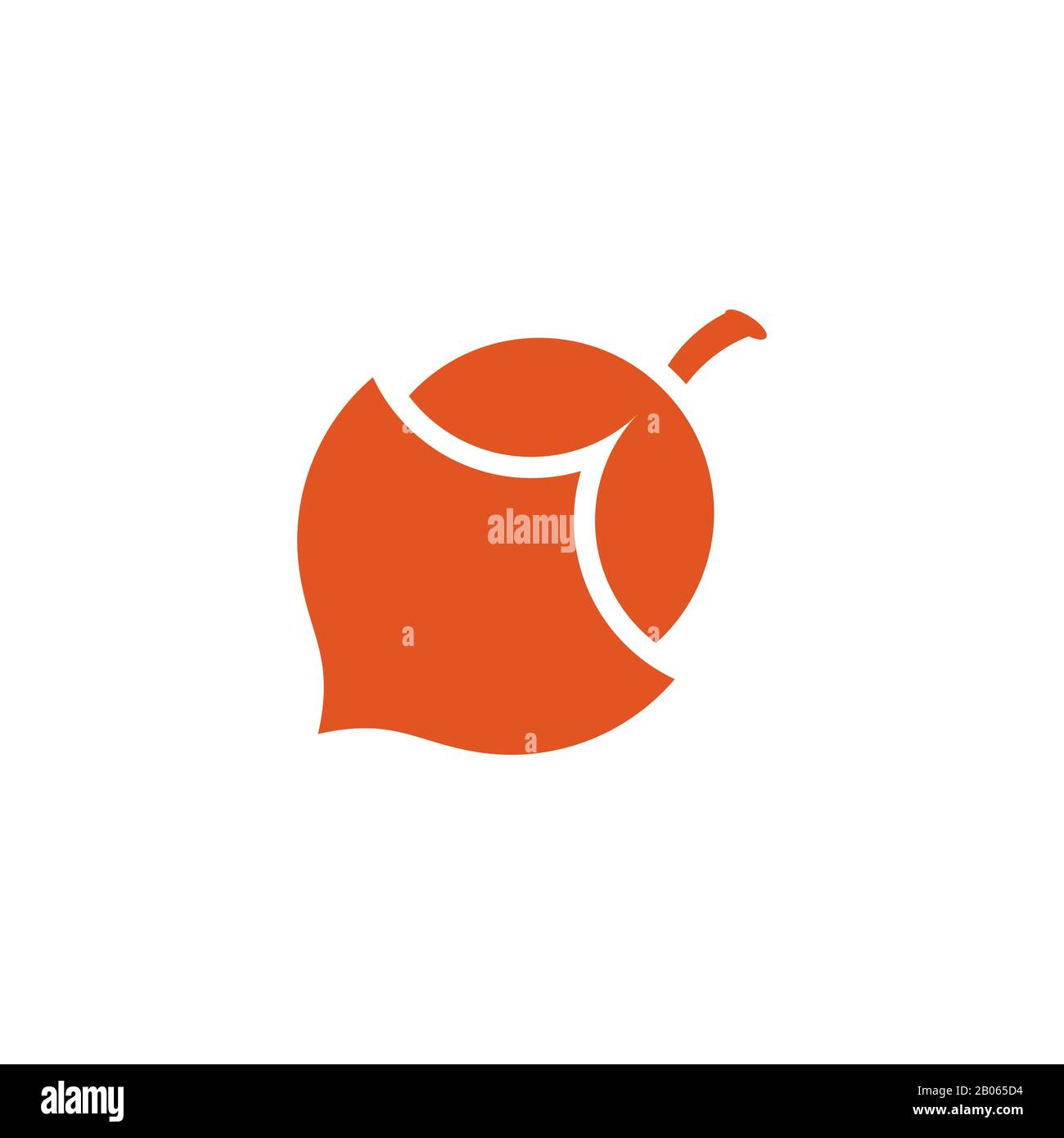 peanut geometric symbol logo vector Stock Vector