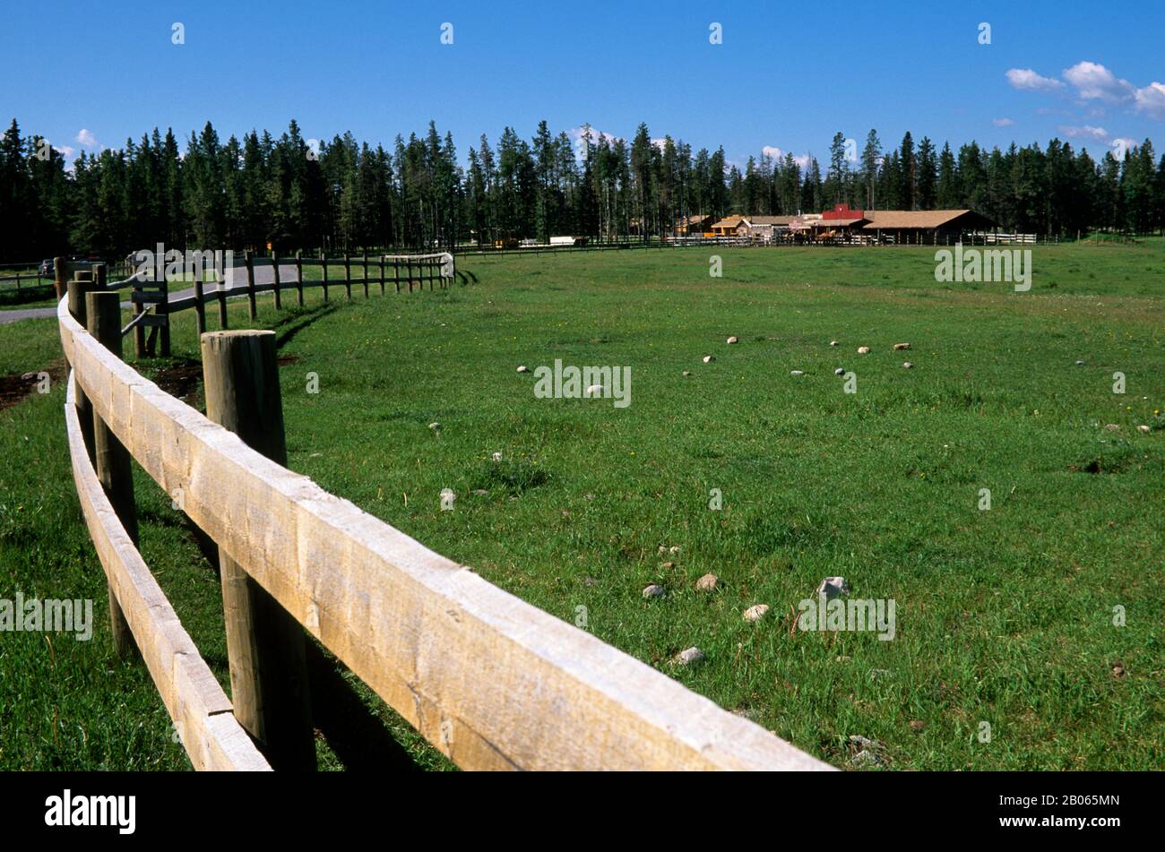 CANADA, ALBERTA, NEAR CALGARY, BAR C RANCH RESORT Stock Photo