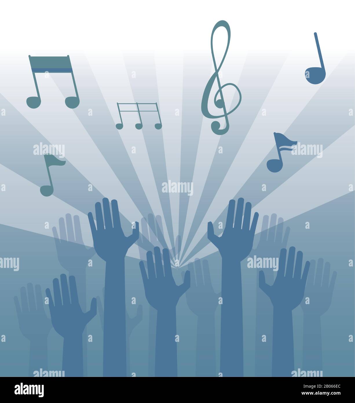 music notes audio isolated icon Stock Vector