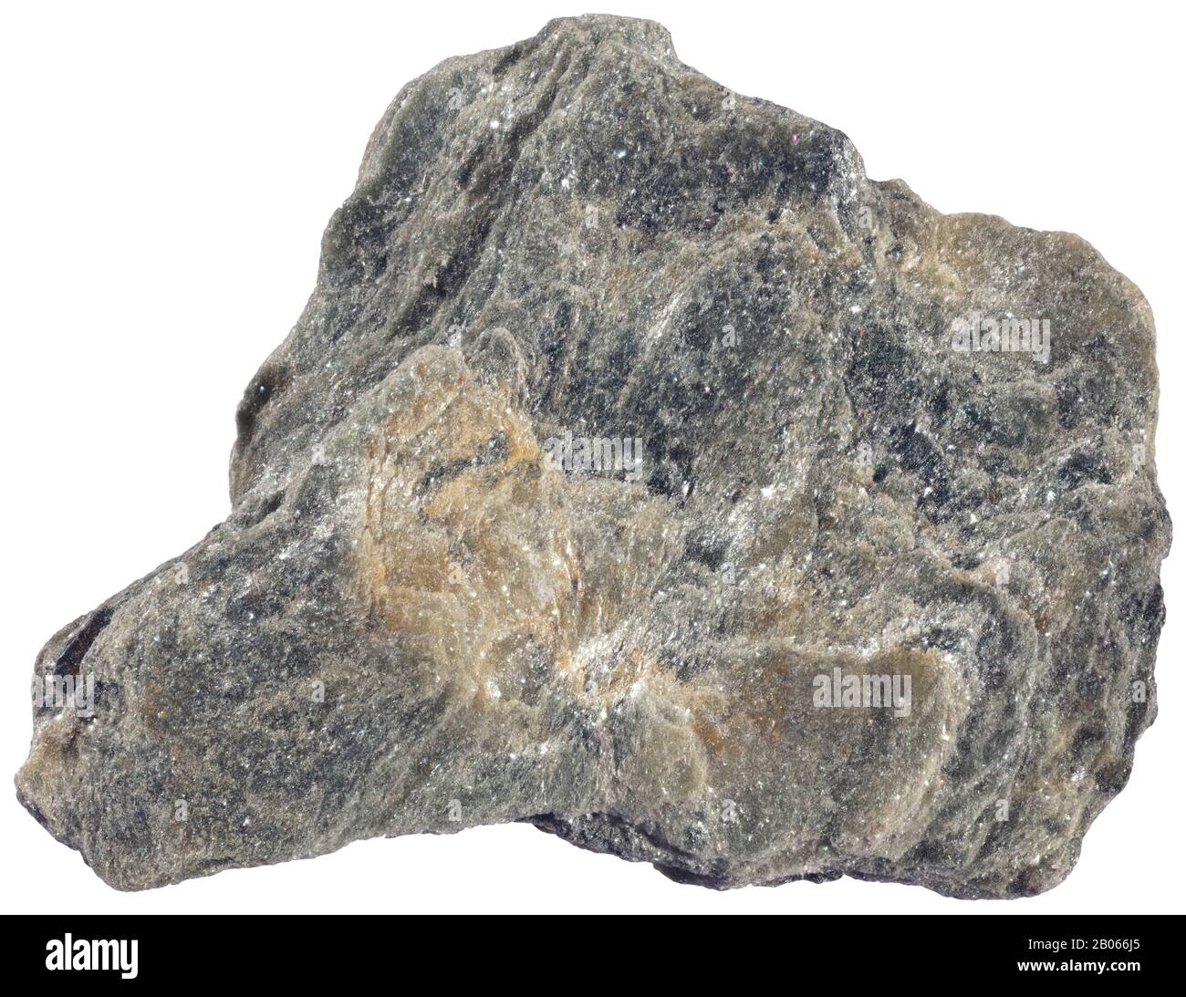 Chromite, Estrie, Quebec Chromite is a mineral that is an iron chromium oxide. Stock Photo