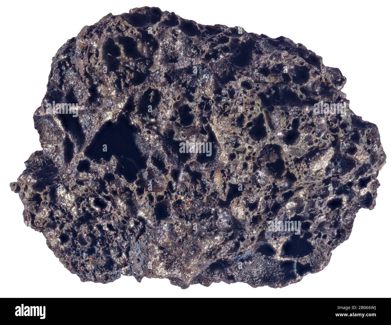 Davidite, Estrie, Quebec Davidite is a rare earth oxide mineral with chemical end members La and Ce. Stock Photo
