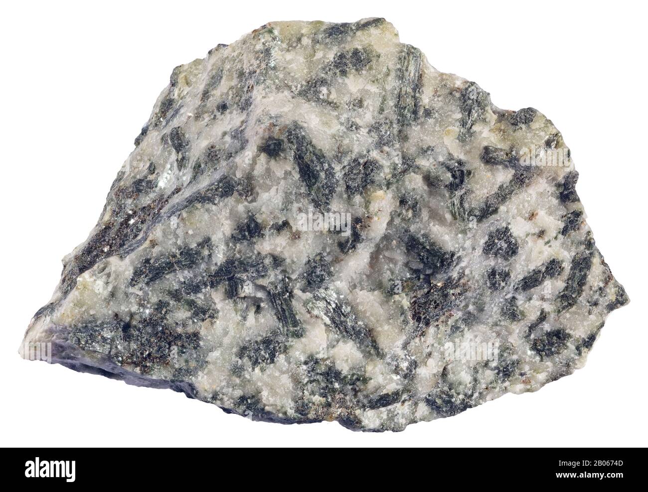 Epidote Marble, Non Foliated, Marmora, Ontario Epidote is a calcium aluminium iron sorosilicate mineral occuring in marble and schistose rocks of meta Stock Photo