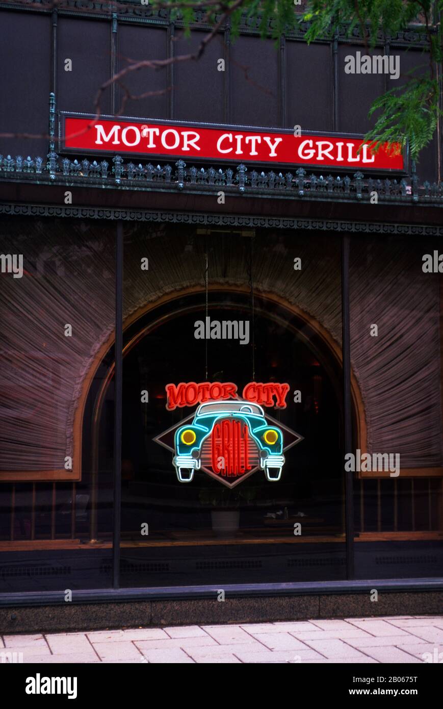USA, MICHIGAN, DETROIT, FISHER BUILDING, MOTOR CITY GRILL Stock Photo Alamy