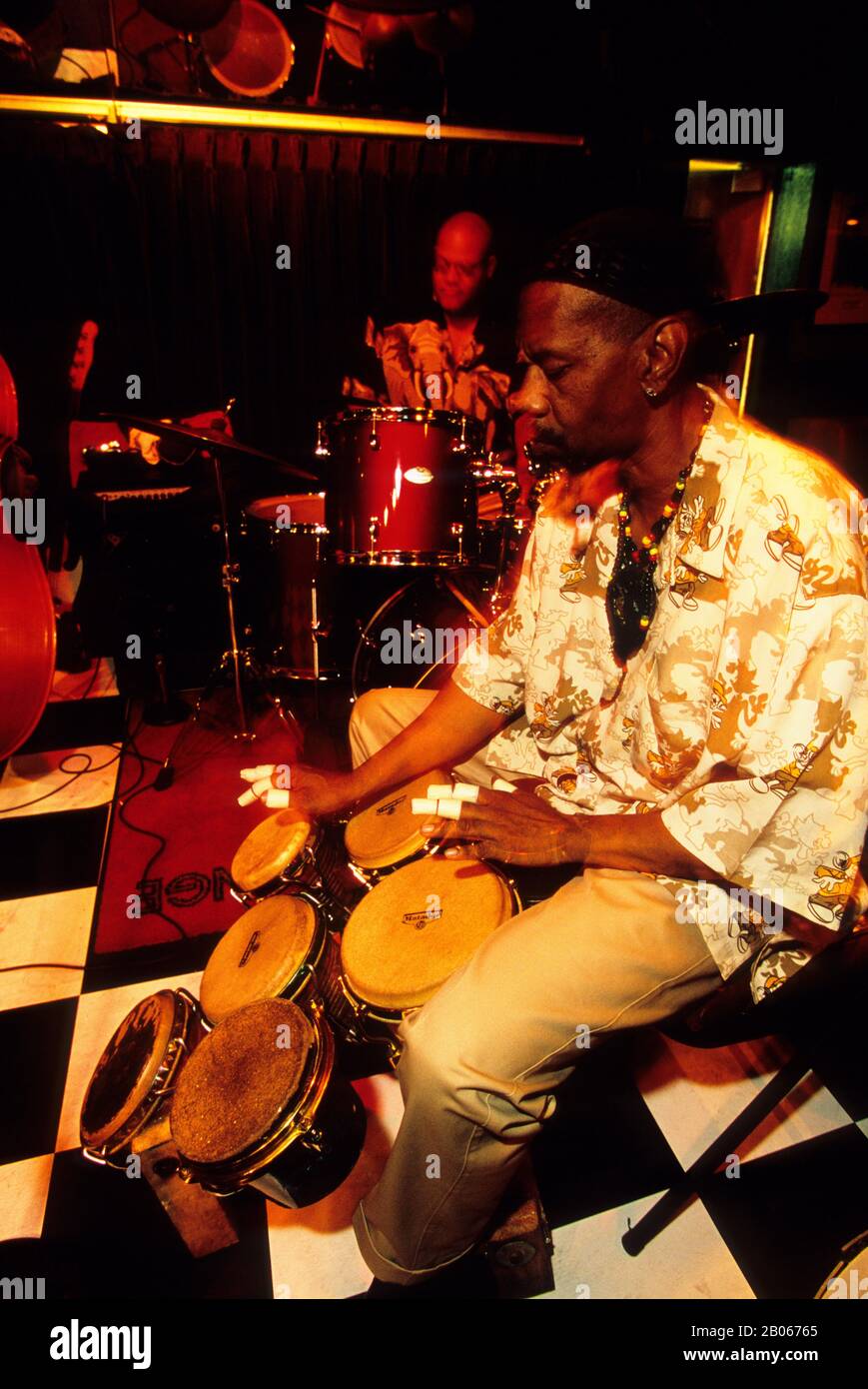 USA, MICHIGAN, DETROIT, BAKER'S KEYBOARD LOUNGE, JAZZ BAND Stock Photo