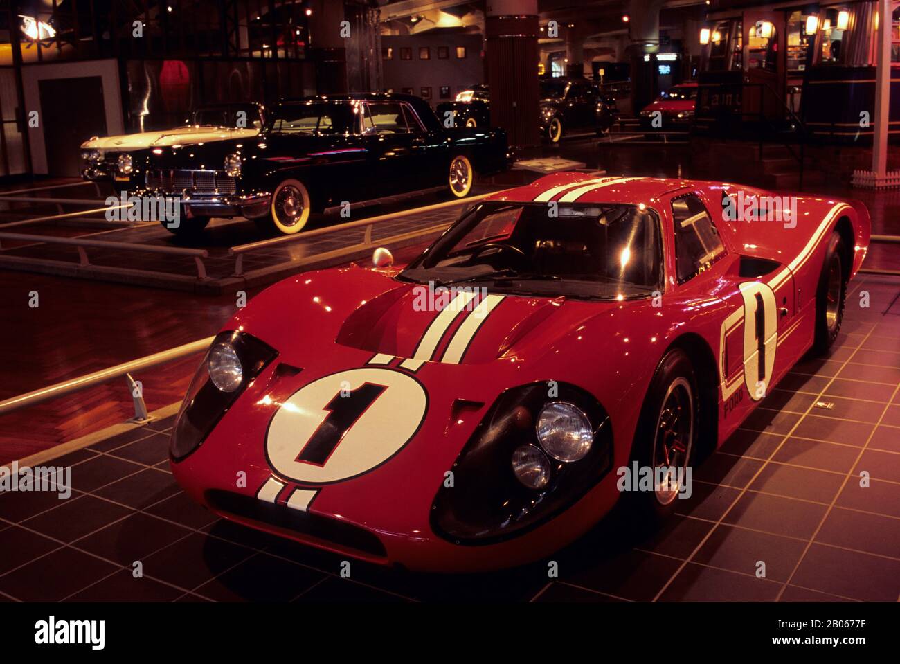 USA, MICHIGAN, NEAR DETROIT, DEARBORN, HENRY FORD MUSEUM, FORD GT MARK IV Stock Photo