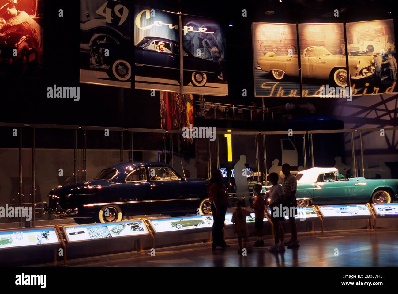 USA, MICHIGAN, NEAR DETROIT, DEARBORN, FORD ROUGE FACTORY TOUR, LEGACY GALLERY Stock Photo