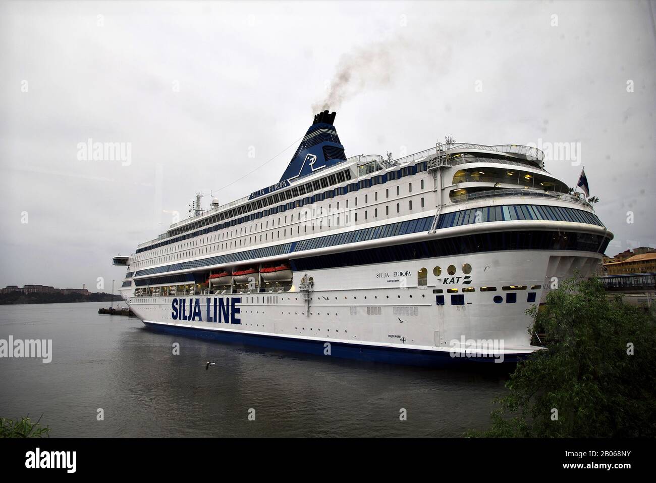 Turku / Finland - 22 Jun 2012: Silja Line. The Ferry from Turku to Stockholm on Baltic sea Stock Photo