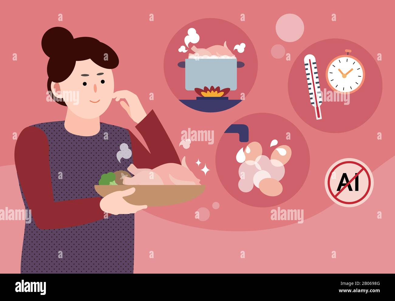 Shiitake Mushroom Woman Stock Vector Images Alamy