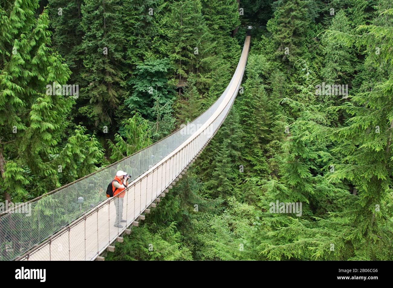 CANADA, BRITISH COLUMBIA, VANCOUVER, CAPILANO SUSPENSION BRIDGE Stock Photo