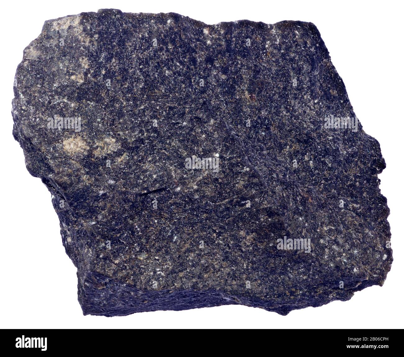Hornfels, Contact Metamophism, Grenville, Quebec Hornfels is the group name for a set of contact metamorphic rocks that have been baked and hardened b Stock Photo