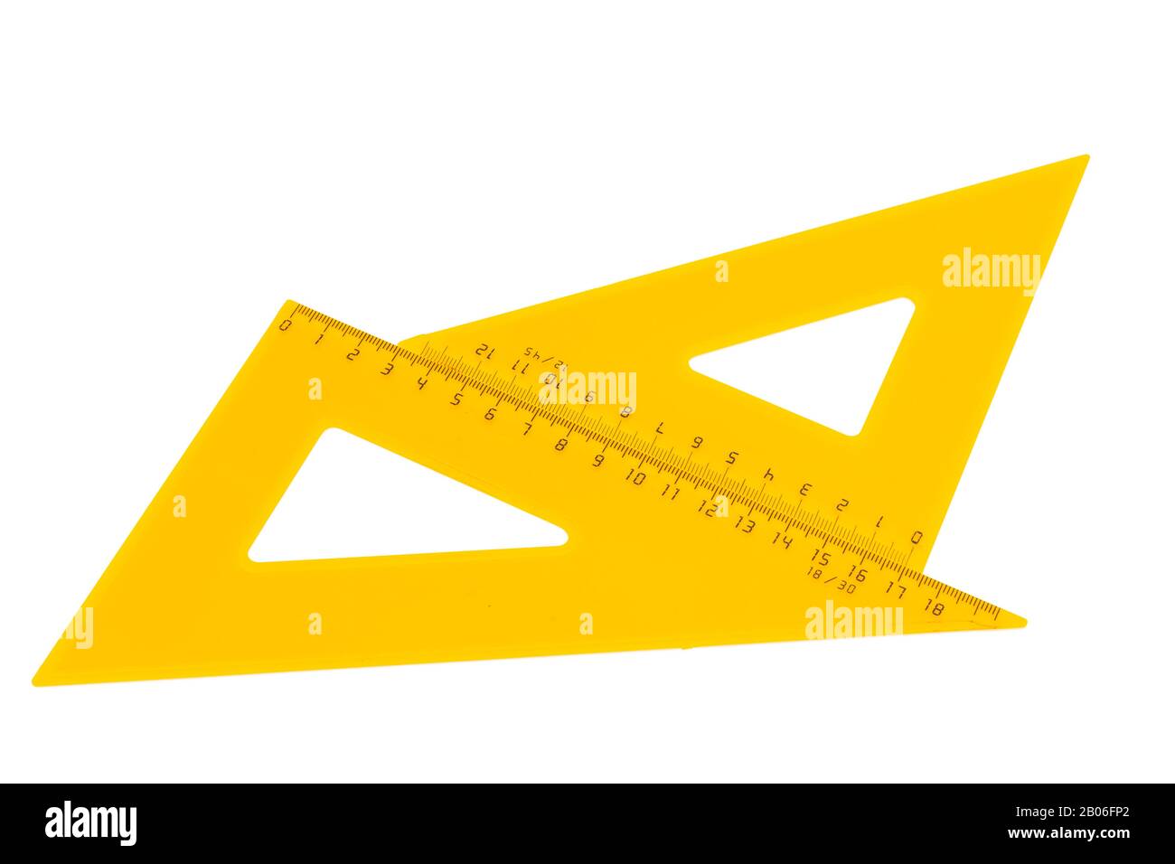 Architecture tools - Set of ruler, triangle and protractor on