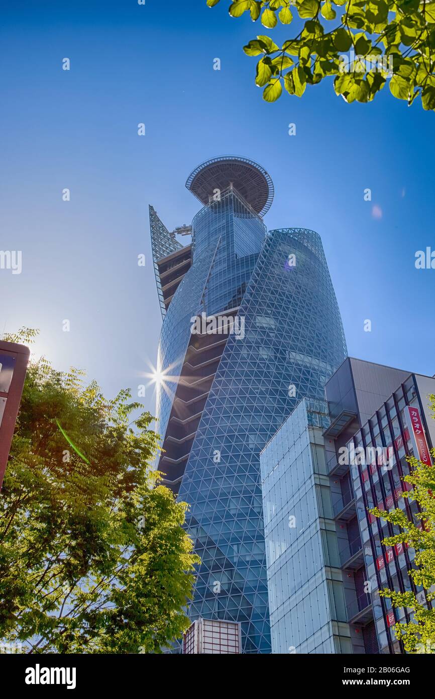 Nagoya Japan April 29 2016 Mode Gakuen Spiral Towers Building In Nagoya Near Meitetsu Nagoya Station Japan Stock Photo Alamy