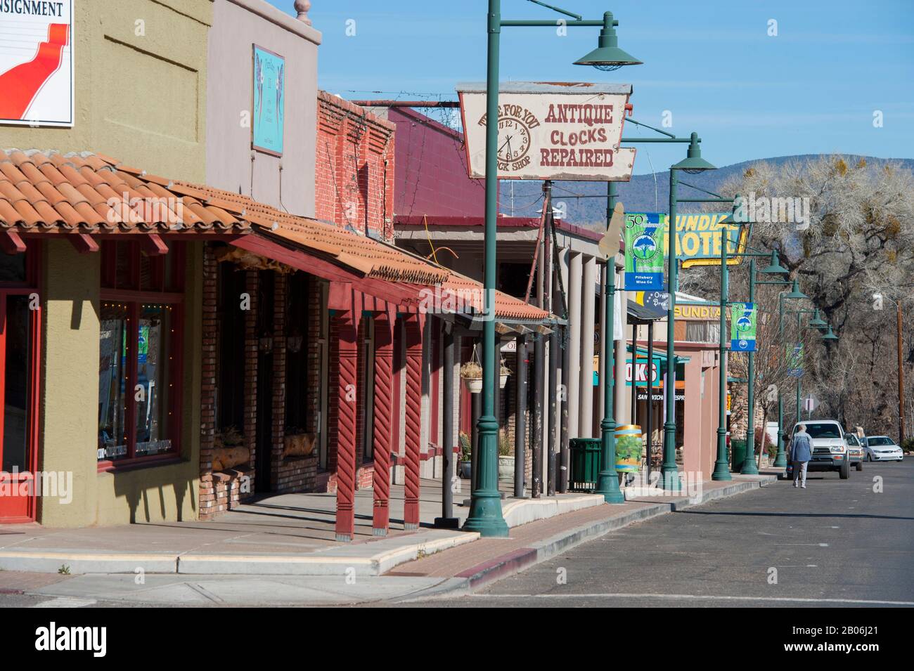 View of Main Street in the historic center of Cottonwood in the Verde