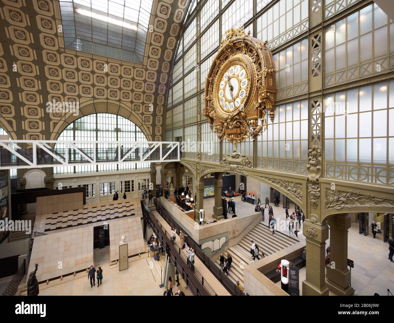 Paris, France - March 19 2019. Interior of the Musee d'Orsay in Paris ...