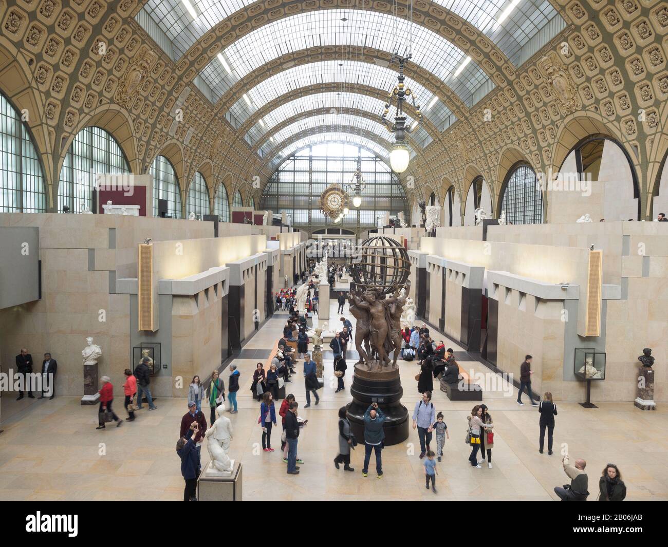 Paris, France - March 19 2019. Interior of the Musee d'Orsay in Paris ...
