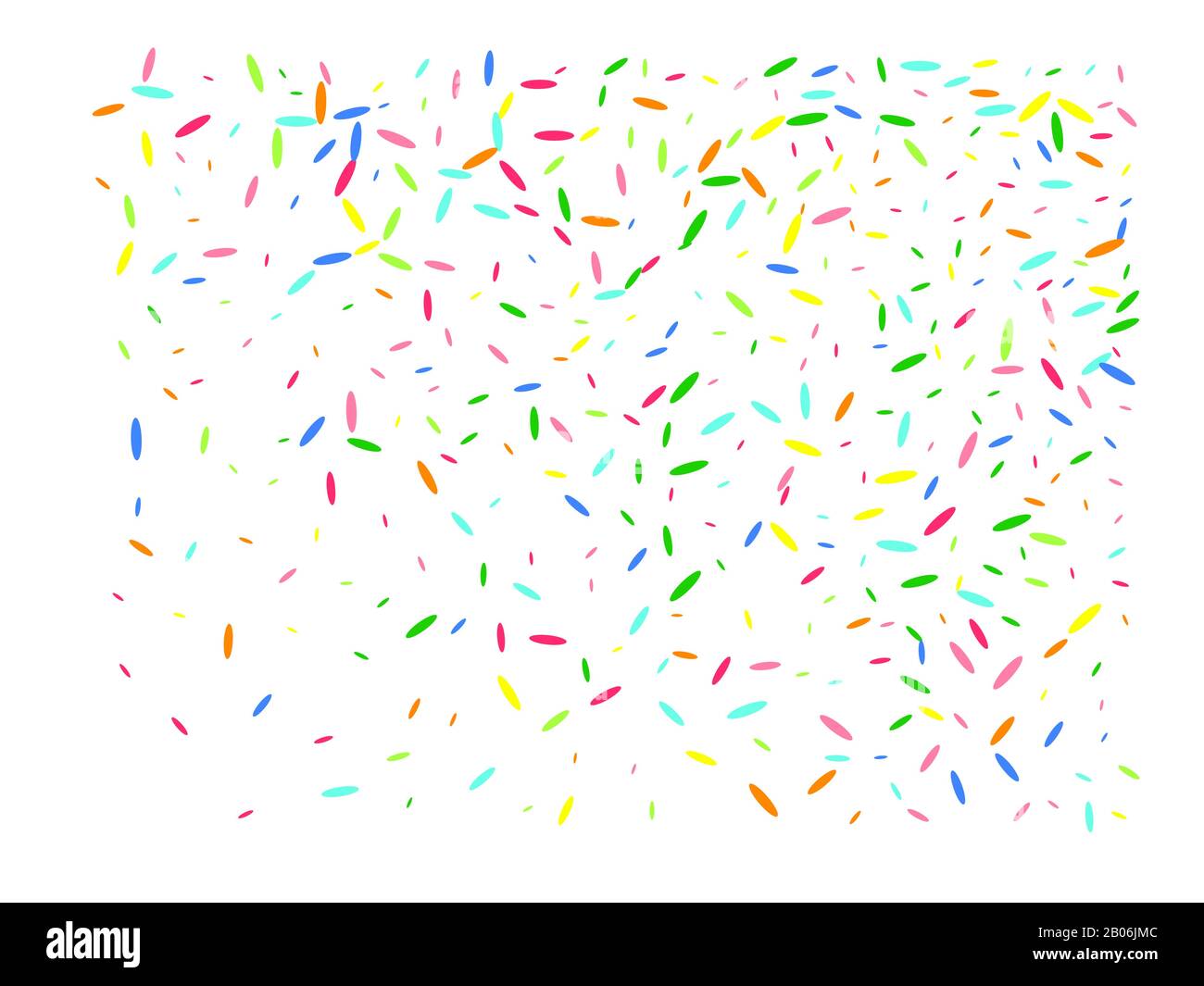 Super confetti assembled. Multicolor hexagonal shapes light. Confetti new background cool. Stock Vector