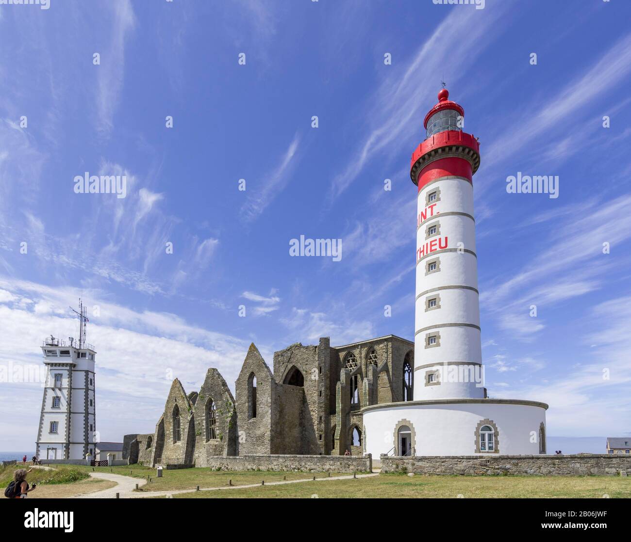 Lighthouse and Abbey of Saint Mathieu, Plougonvelin, Departement ...