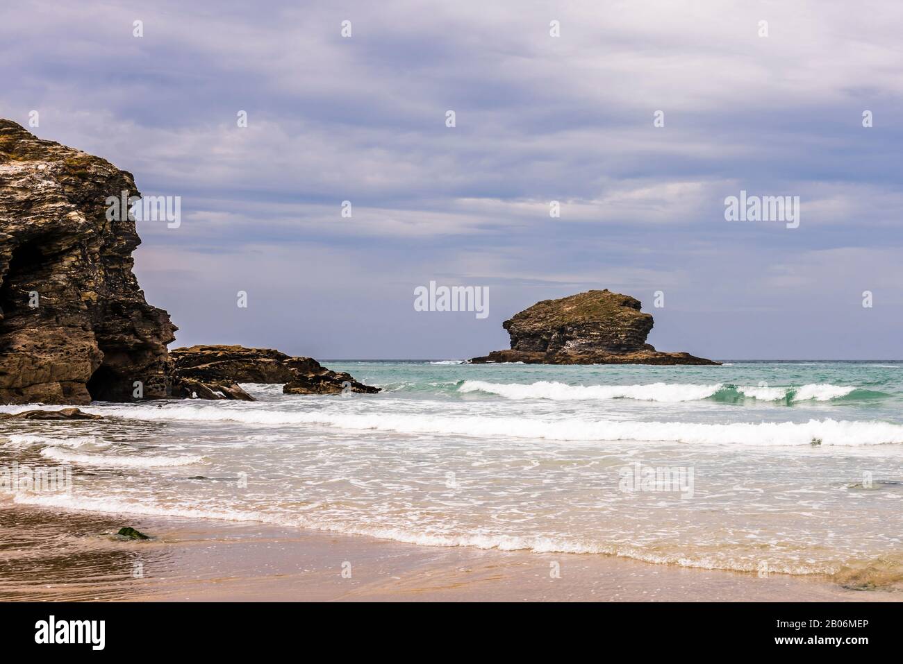 Gull Rock, Portreath Beach, Portreath, Cornwall, UK Stock Photo Alamy
