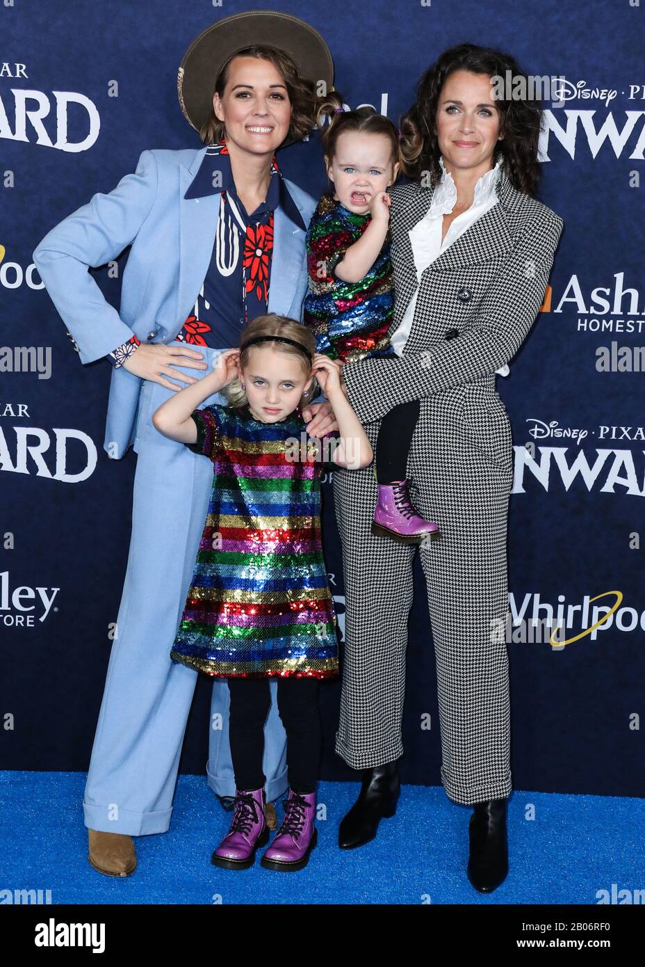 Hollywood, United States. 18th Feb, 2020.  Brandi Carlile, Evangeline Ruth Carlile, Elijah Carlile and Catherine Shepherd arrive at the World Premiere Of Disney And Pixar's 'Onward' held at the El Capitan Theatre on February 18, 2020 in Hollywood, Los Angeles, California, United States. (Photo by Xavier Collin/Image Press Agency) Credit: Image Press Agency/Alamy Live News Stock Photo
