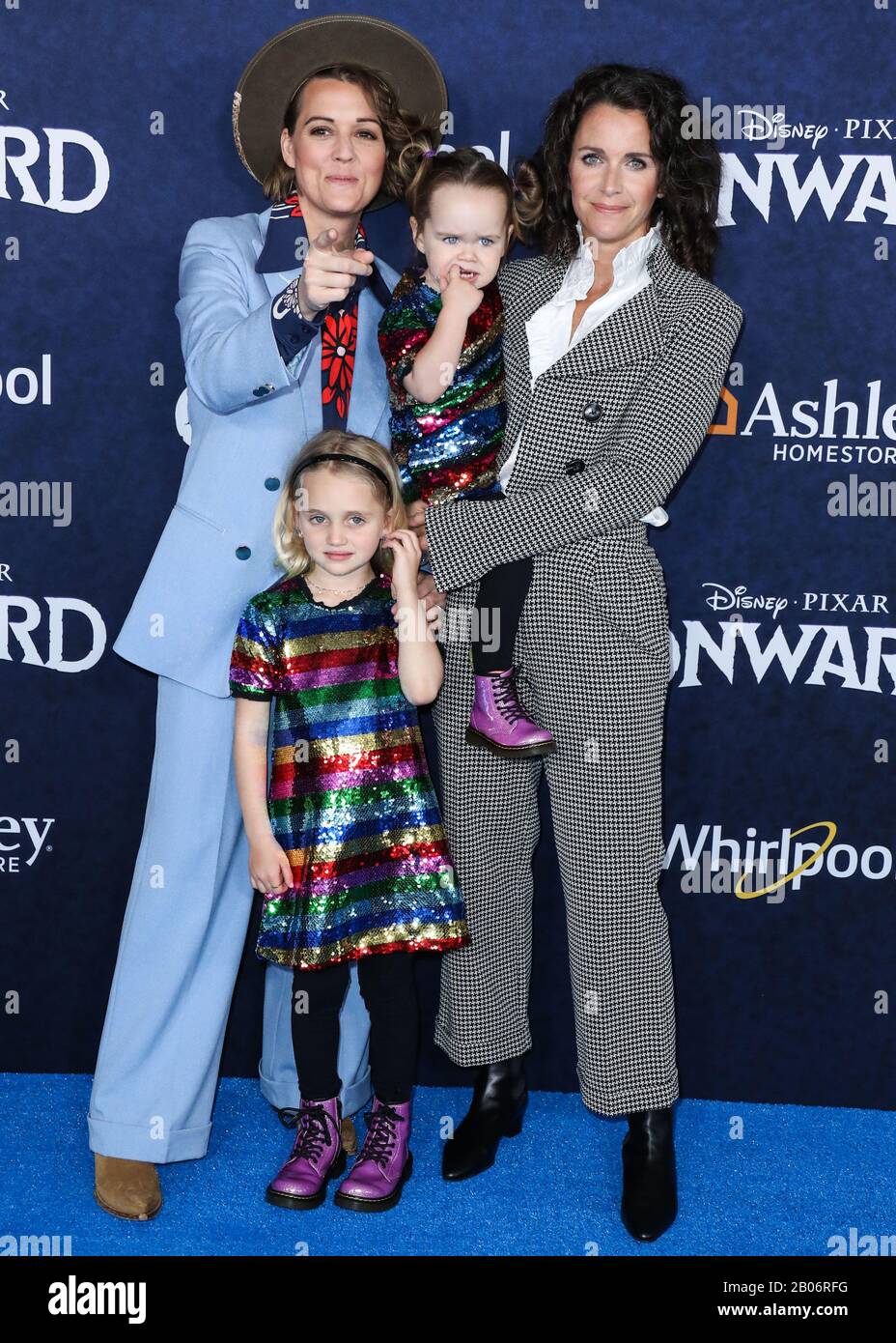 Hollywood, United States. 18th Feb, 2020.  Brandi Carlile, Evangeline Ruth Carlile, Elijah Carlile and Catherine Shepherd arrive at the World Premiere Of Disney And Pixar's 'Onward' held at the El Capitan Theatre on February 18, 2020 in Hollywood, Los Angeles, California, United States. (Photo by Xavier Collin/Image Press Agency) Credit: Image Press Agency/Alamy Live News Stock Photo