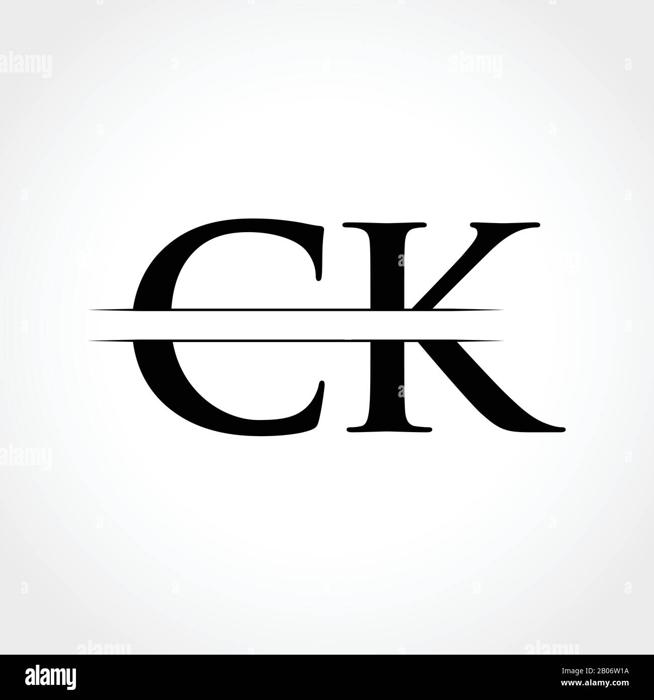 Initial CK Letter Logo With Creative Modern Business Typography Vector ...