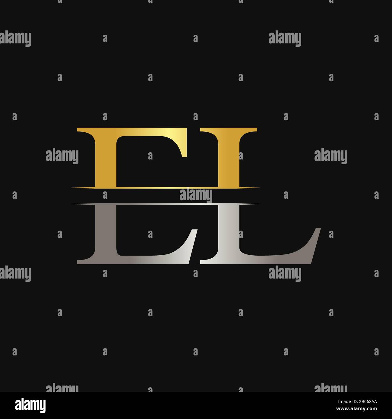 Creative Letter VL Logo Vector Template With gold and Silver Color. VL Logo  Design Stock Vector Image & Art - Alamy