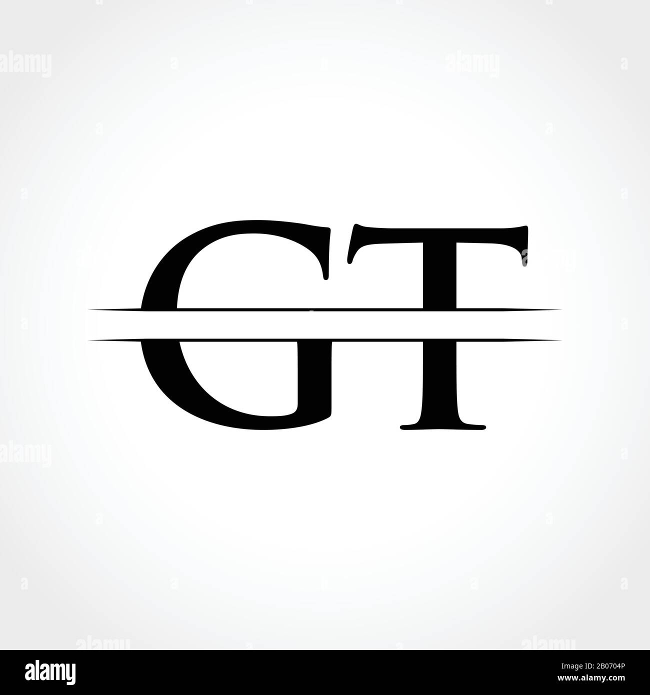 Gt Letter Type Logo Design Vector Template Abstract Letter Gt Logo 0441