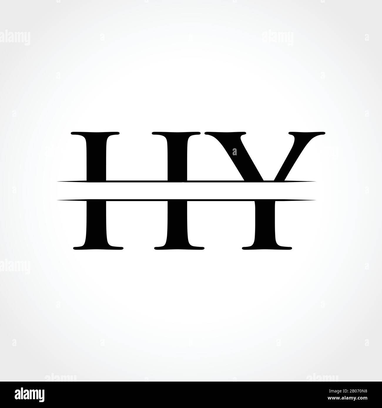 HY letter Type Logo Design vector Template. Abstract Letter HY logo Design Stock Vector