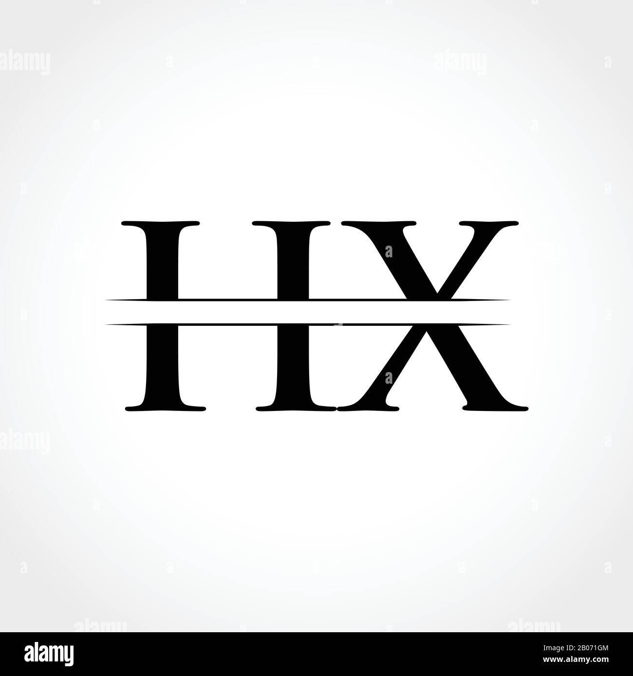 HX letter Type Logo Design vector Template. Abstract Letter HX logo