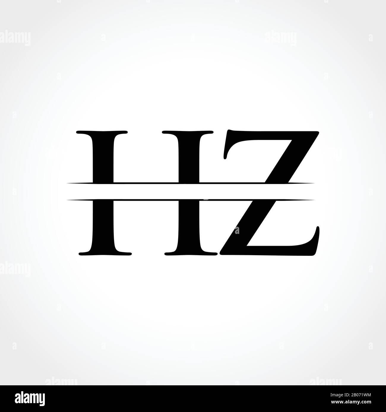 HZ letter Type Logo Design vector Template. Abstract Letter HZ logo ...