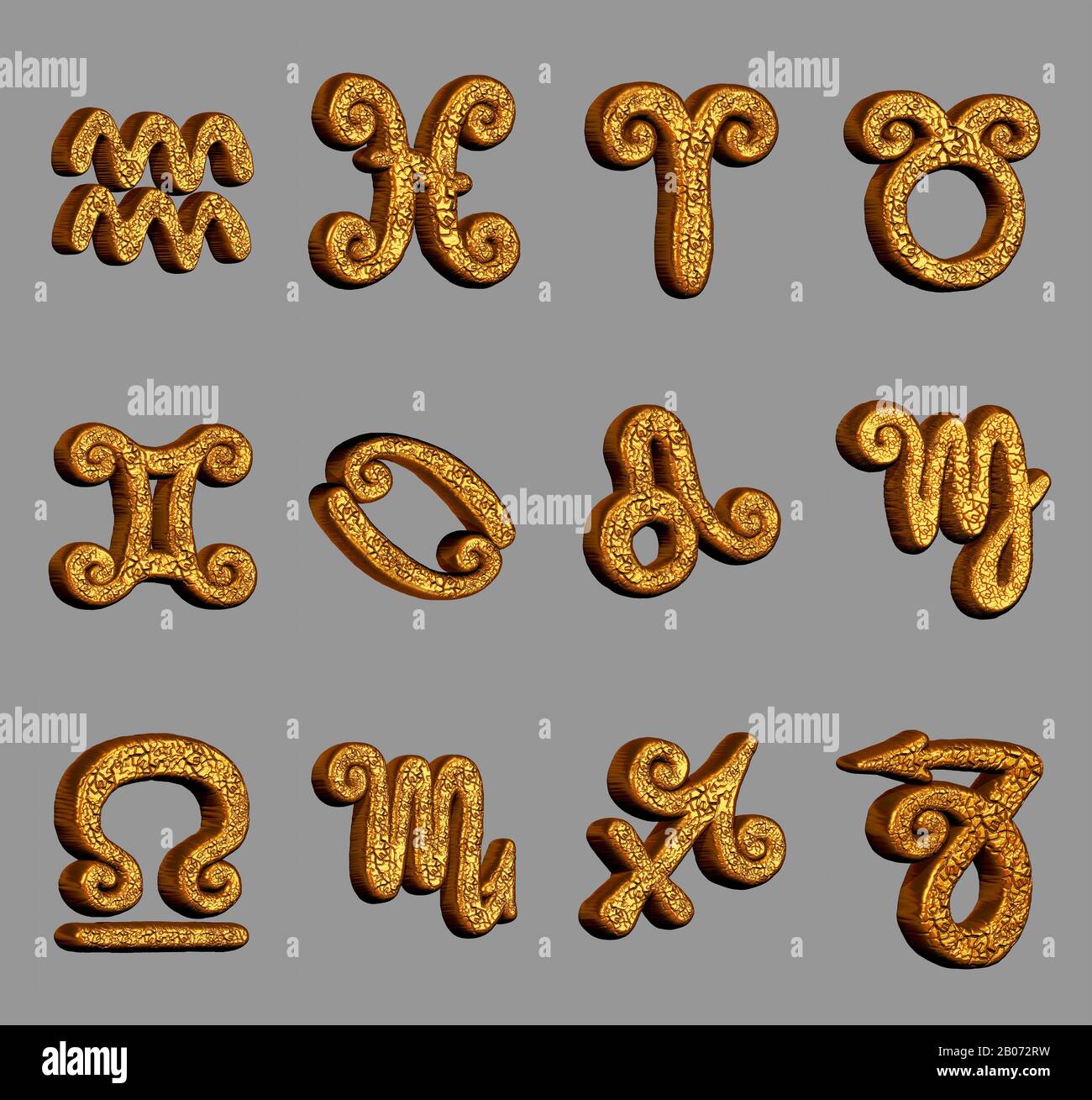 Poster Zodiac Signs, Jewel Stock Photo Alamy