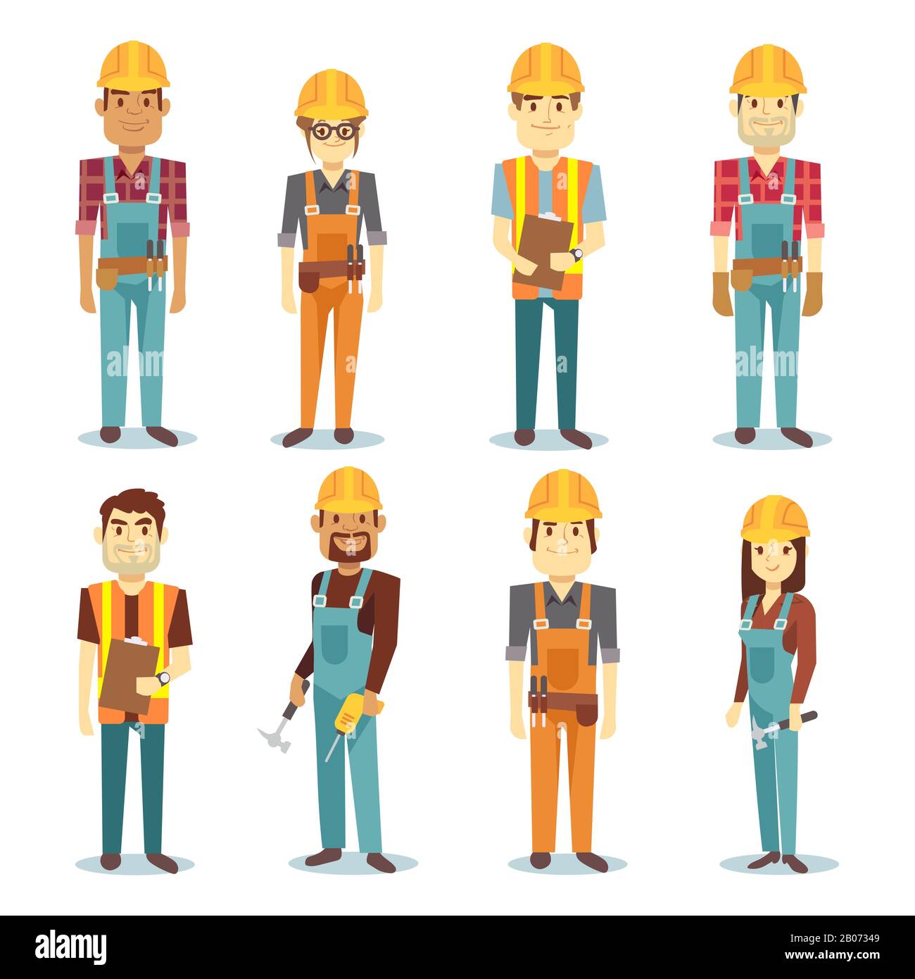 Builder man Royalty Free Vector Image - VectorStock