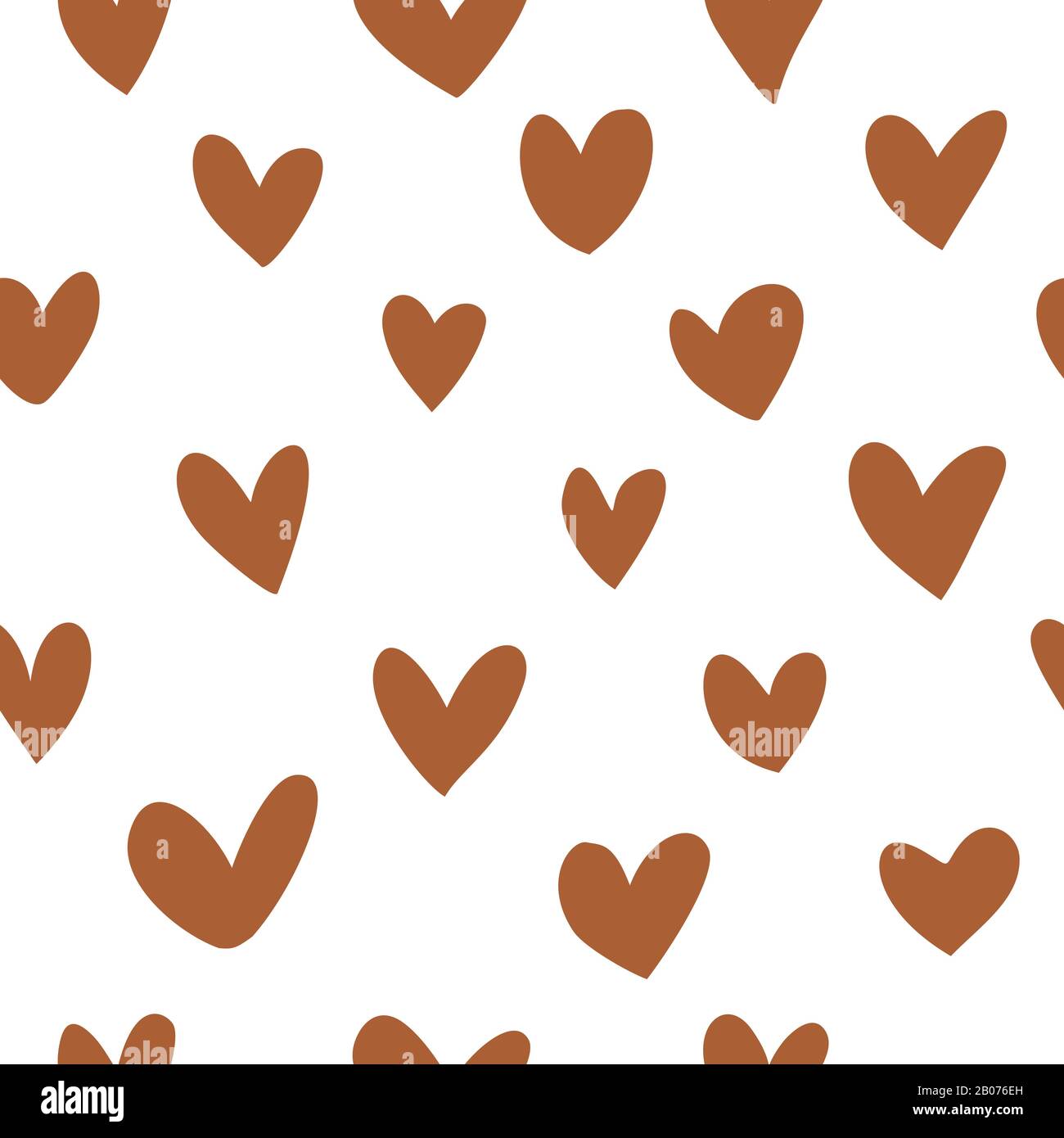 Abstract brown hearts modern seamless pattern. Vector simple modern trendy  background. Hand drawn hearts shape for Valentines Day, creative art pastel  color pattern background Stock Vector Image & Art - Alamy