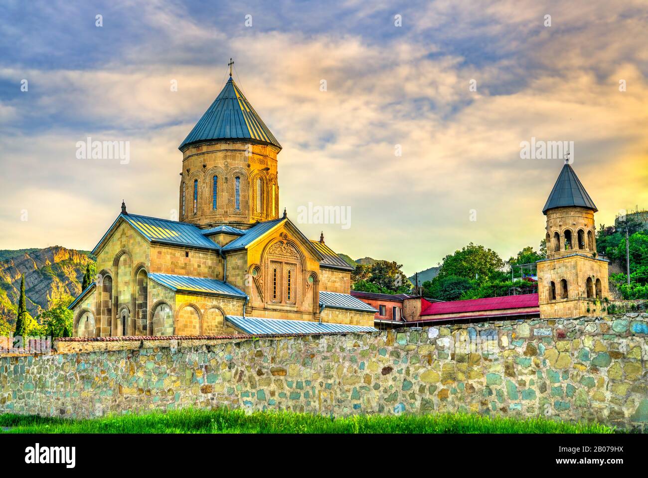 Samtavro Monastery in Mtskheta, Georgia Stock Photo