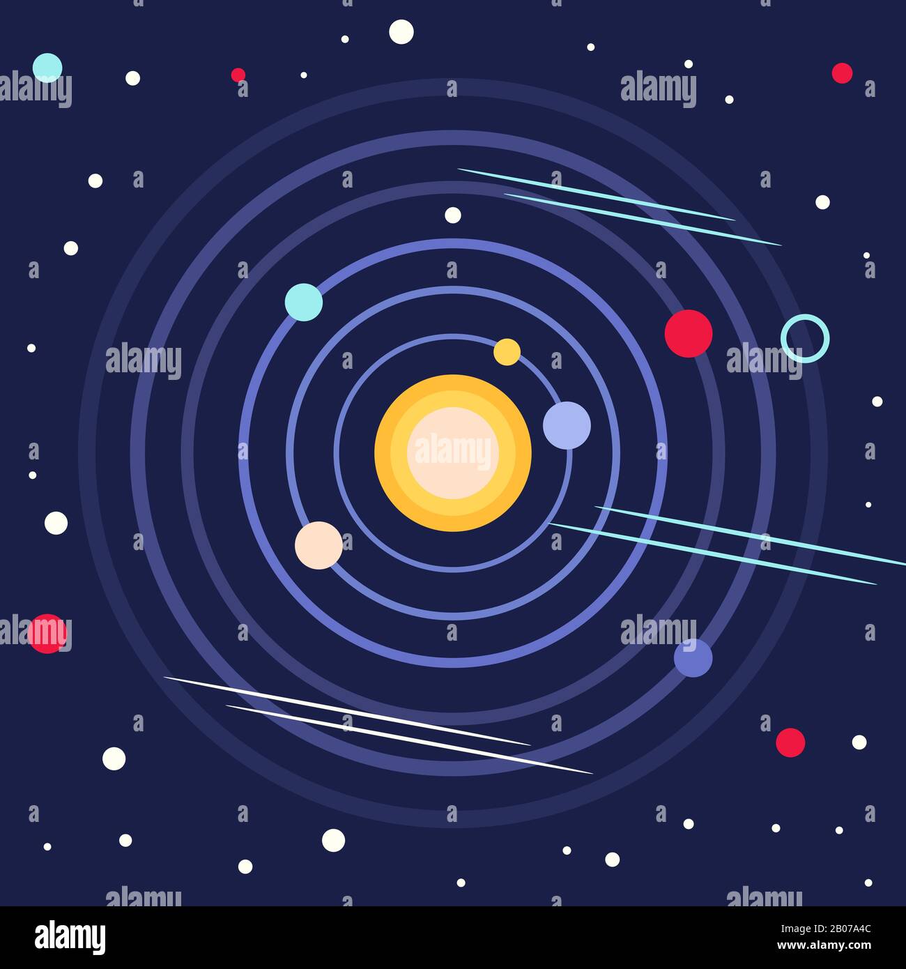 The solar system or outer space Stock Vector