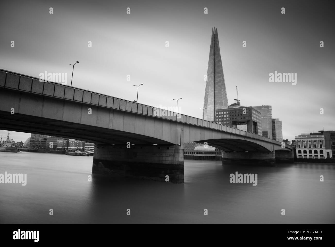 London Bridge and Thames river, London Stock Photo Alamy