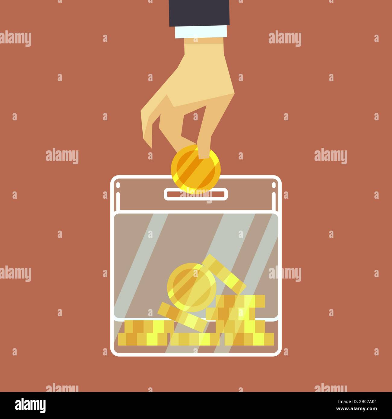 Donation Inset Donation of insect Stock Vector Images - Alamy