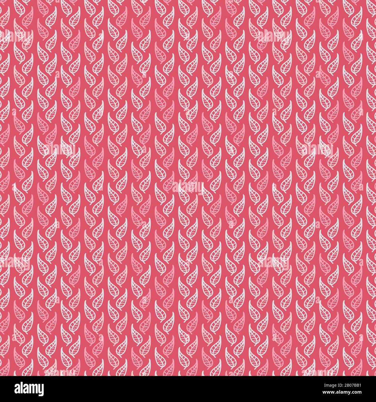 pink leaves vertical leaves stripes seamless vector pattern Stock Vector