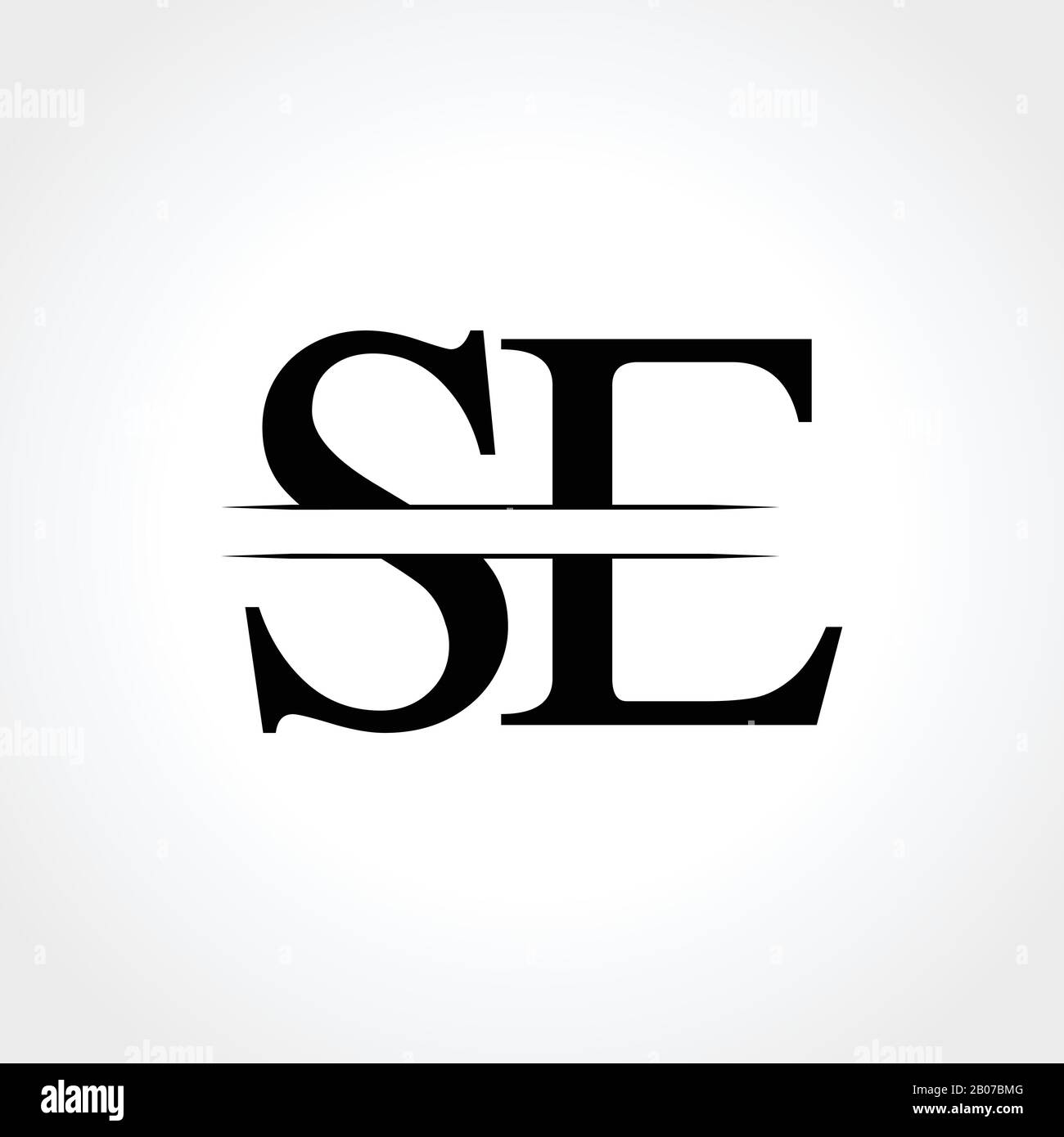 Initial Letter SE Logo Design Vector Template. SE Letter Logo Design Stock Vector