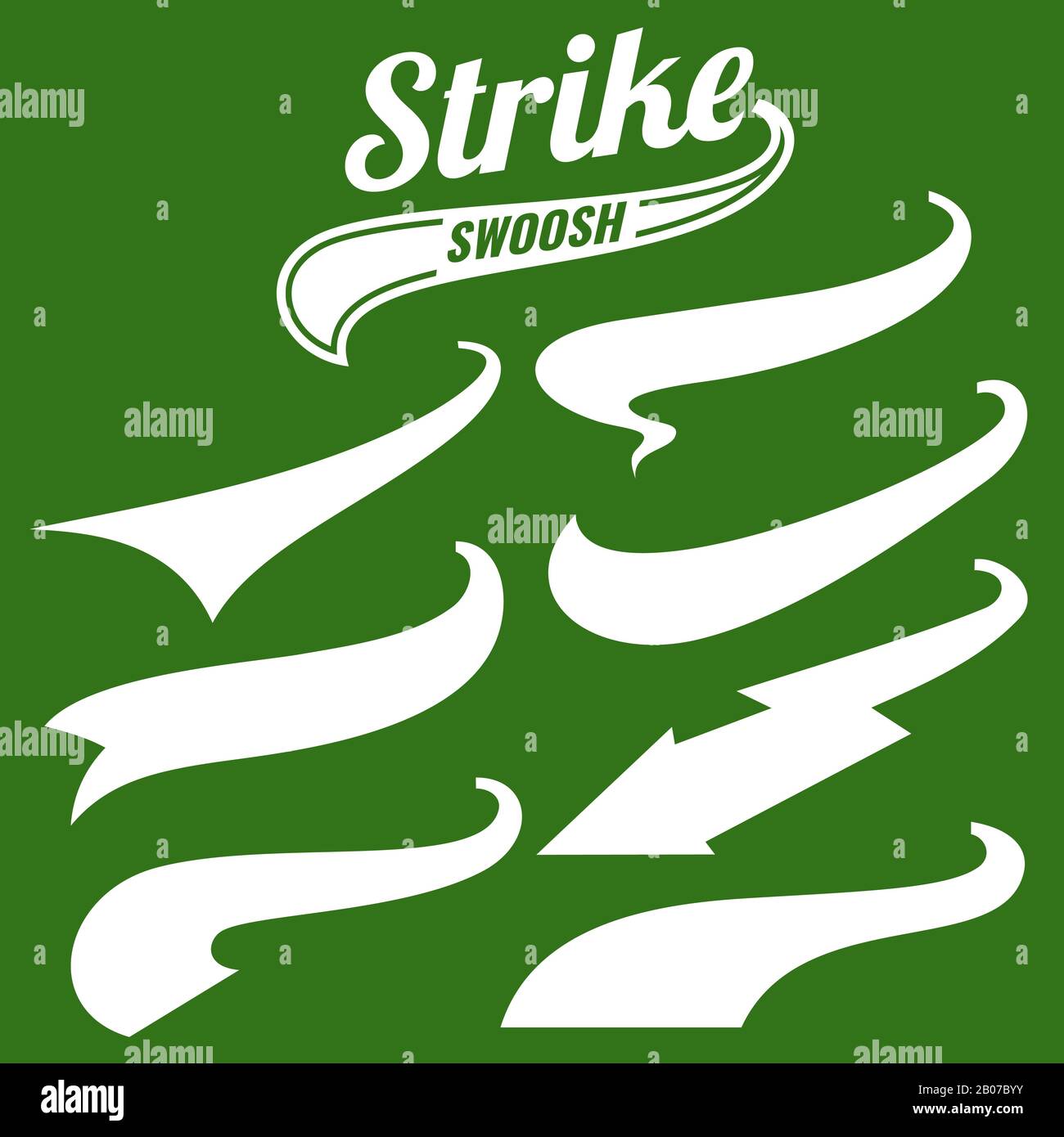 Vector Swooshes Swishes, Swooshes, And Swashes For Typography On Retro  Baseball Tail Tshirt Royalty Free SVG, Cliparts, Vectors, and Stock  Illustration. Image 54854577.