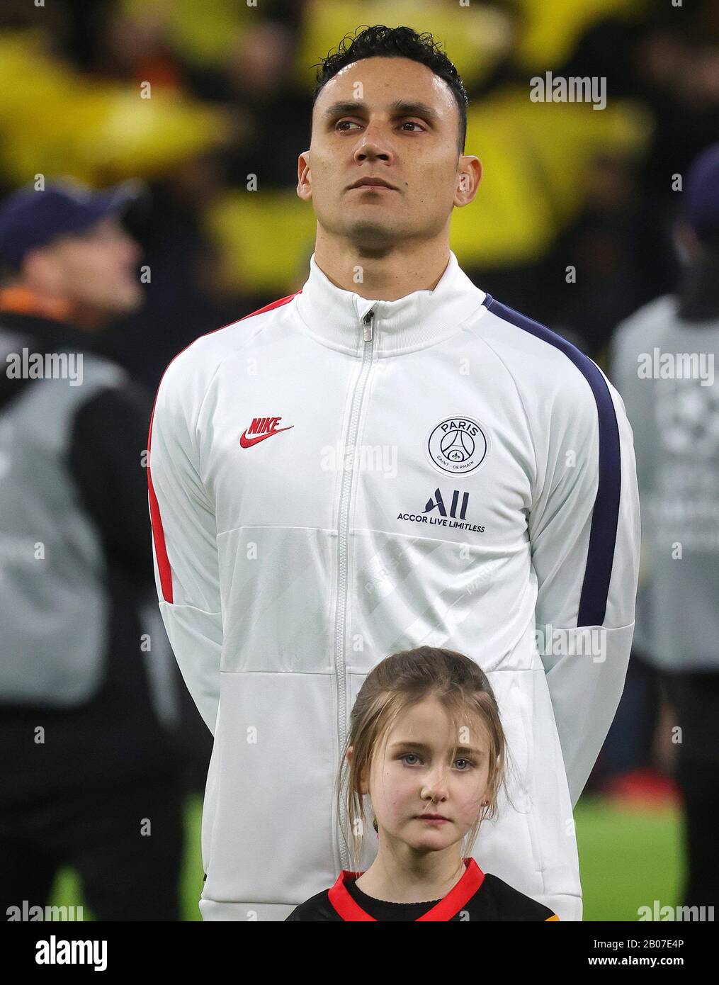 Firo 02 18 2020 Football 2019 2020 Champions League Round Of 16 First Leg Bvb Borussia Dortmund Paris St Saint Germain Portrait Keylor Navas Usage Worldwide Stock Photo Alamy