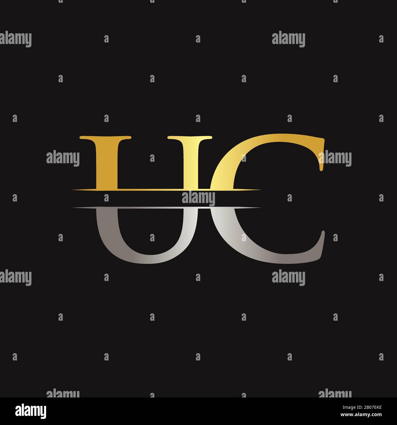 Initial Letter UC Logo Design Vector Template. UC Letter Logo Design ...