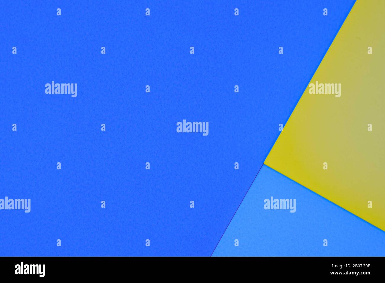 Abstract Geometric Colorful Paper Background. Color block concept. Blue and  yellow Stock Photo - Alamy, image size:1300x956